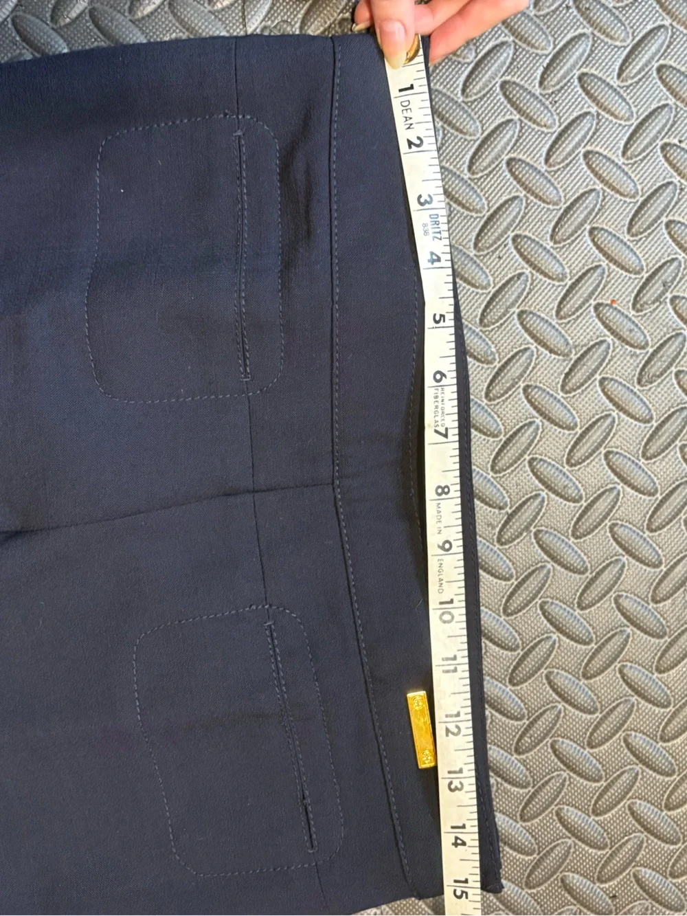 Tory Burch Navy Flared Dress Pants
